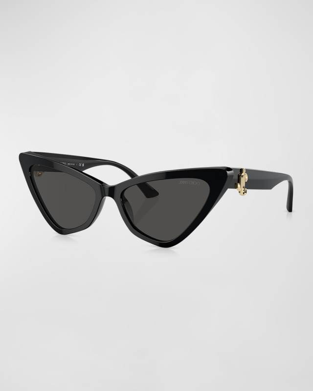 JC Logo Acetate Cat-Eye Sunglasses